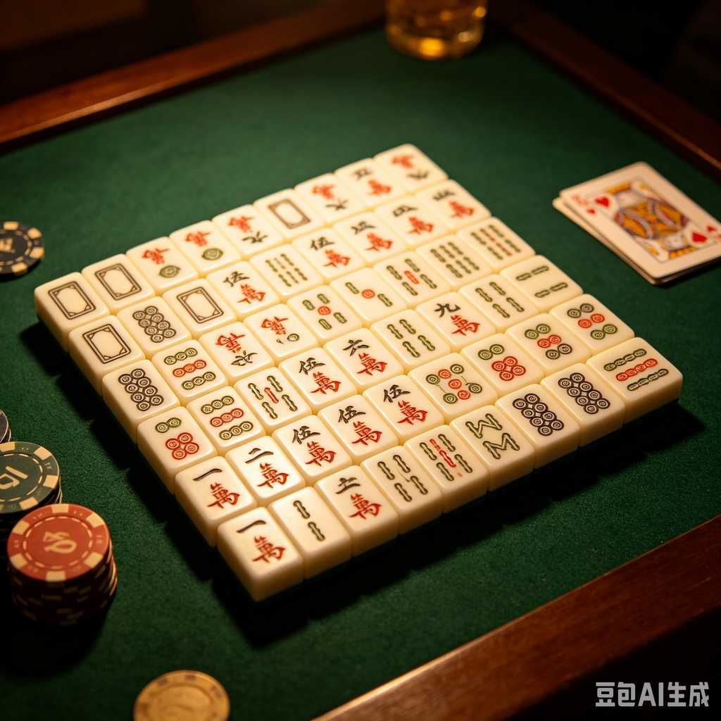 vintage style mahjong set