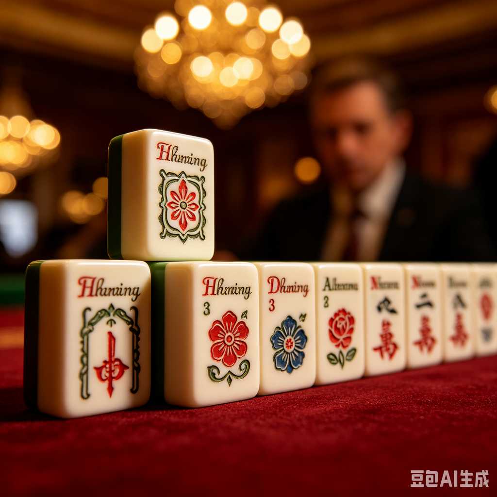 trendy color mahjong set